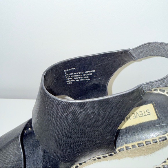 Steve Madden Black Espadrille Sandals - Picture 5 of 5